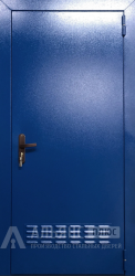 Сварная техническая дверь в котельную с вентиляцией и отделкой порошок №2 внешняя - фото