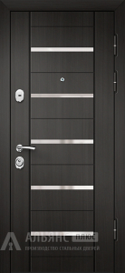 Дверь с зеркальным молдингом №38 внешняя - фото