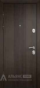 Дверь Венге с теплоизоляцией из пенополистирола №17 внутренняя - фото