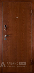 Надежная дверь с гнутым профилем и термостойким виноритом №6 внешняя - фото