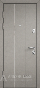 Классическая дверь с полимерным покрытием внутри и миланский орех снаружи №34 внутренняя - фото