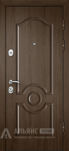 Дверь металлическая с МДФ и зеркальной поверхностью №9 внешняя - фото