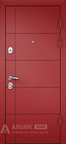 Фото «Металлические двери с порошковым дверь с зеркалом внутри №4»