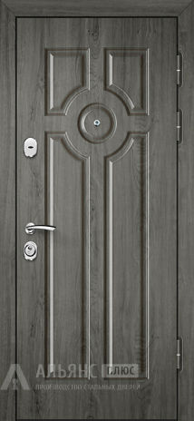 Фото «Квартирная дверь с зеркалом максимум грей №33»