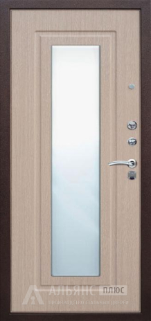 Фото 2 «Стальная дверь в квартиру с зеркалом и шумотеплоизоляцией №30»