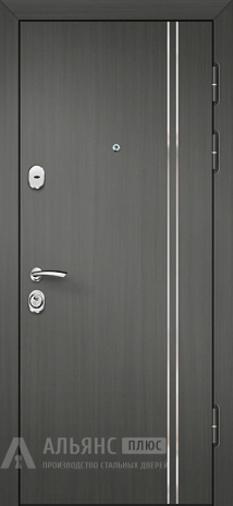 Фото «Дверь с терморазрывом и зеркалом серого цвета №8»