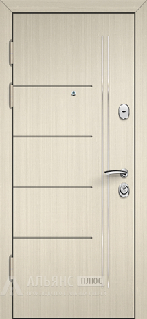 Фото 2 «Входная металлическая дверь беленый дуб в квартиру в стиле Лофт №13»