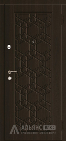 Фото «Входная дверь с отделкой темной на заказ №41»