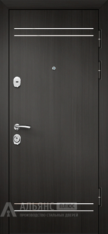 Фото «Стальная дверь в квартиру с зеркалом и шумотеплоизоляцией №30»