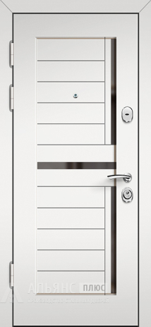 Фото 2 «Входная дверь с атмосферостойким покрытием и цветом светло серый №1»